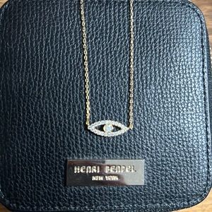 Henri Bendel Gold Evil eye necklace